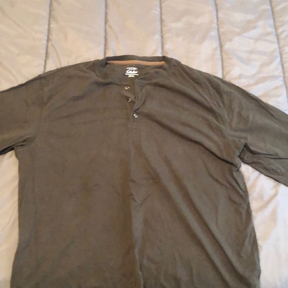 Xxl cabelas long sleeve Henley, nwot